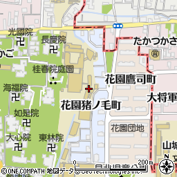 京都府京都市右京区花園猪ノ毛町周辺の地図