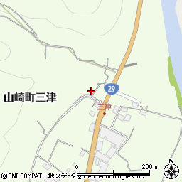 兵庫県宍粟市山崎町三津534周辺の地図
