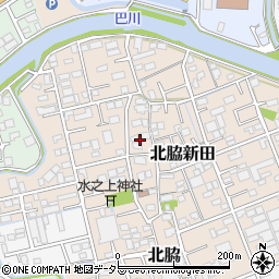 静岡県静岡市清水区北脇新田438周辺の地図