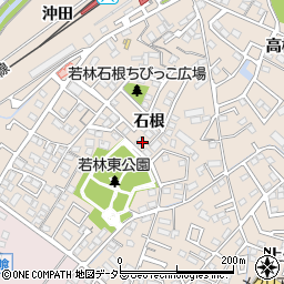 愛知県豊田市若林東町石根周辺の地図