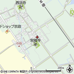 滋賀県蒲生郡日野町小谷周辺の地図