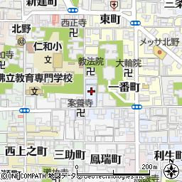 上京陵和園周辺の地図