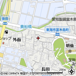 愛知県東海市富木島町貴船38周辺の地図