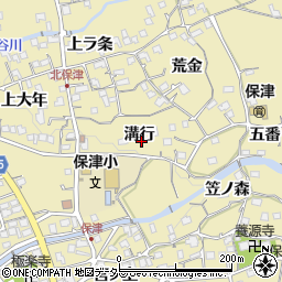 京都府亀岡市保津町溝行周辺の地図