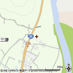 兵庫県宍粟市山崎町三津29周辺の地図