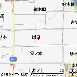 京都府亀岡市稗田野町太田出口周辺の地図