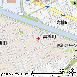 静岡県静岡市清水区北脇新田232周辺の地図