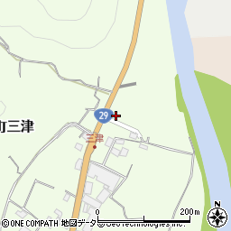 兵庫県宍粟市山崎町三津39周辺の地図