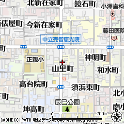 京都府京都市上京区山里町周辺の地図