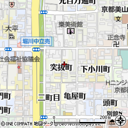 京都府京都市上京区突抜町46-1周辺の地図