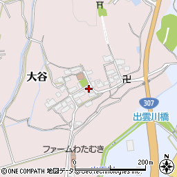 滋賀県蒲生郡日野町大谷244周辺の地図