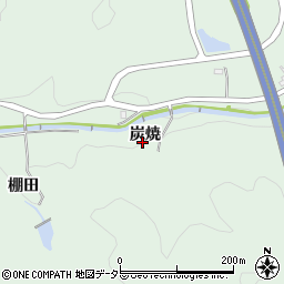 愛知県岡崎市奥殿町炭焼周辺の地図