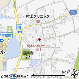 兵庫県西脇市黒田庄町岡412周辺の地図