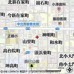 京都府京都市上京区須浜池町周辺の地図
