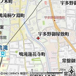 京都府京都市右京区宇多野法安寺町25周辺の地図