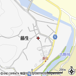 岡山県美作市藤生186周辺の地図