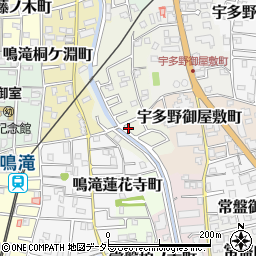 京都府京都市右京区宇多野法安寺町25-8周辺の地図