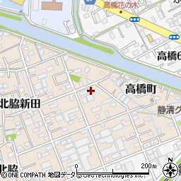静岡県静岡市清水区北脇新田215周辺の地図