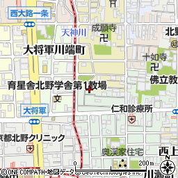 京都府京都市上京区西町187周辺の地図