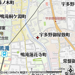 京都府京都市右京区宇多野法安寺町25-13周辺の地図