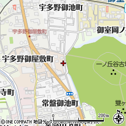 京都府京都市右京区宇多野御屋敷町1-13周辺の地図