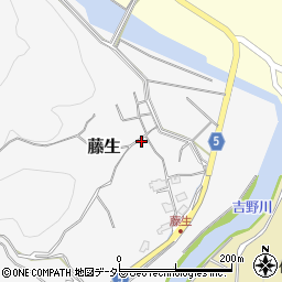 岡山県美作市藤生208周辺の地図
