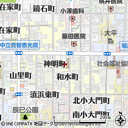 京都西陣公共職業安定所周辺の地図