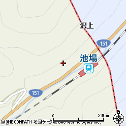 愛知県新城市池場渡津呂周辺の地図