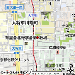 京都府京都市上京区西町185周辺の地図