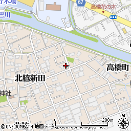 静岡県静岡市清水区北脇新田135周辺の地図