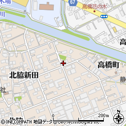 静岡県静岡市清水区北脇新田133周辺の地図