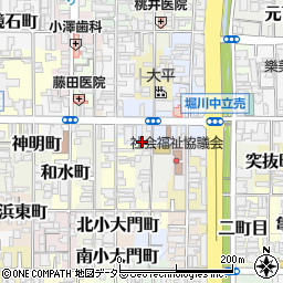 京都府京都市上京区猪熊一丁目343周辺の地図