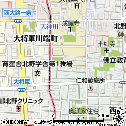 京都府京都市上京区西町182周辺の地図