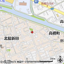 静岡県静岡市清水区北脇新田134周辺の地図