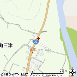 兵庫県宍粟市山崎町三津28周辺の地図