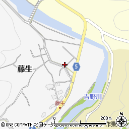 岡山県美作市藤生104周辺の地図