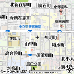 京都府京都市上京区須浜池町244周辺の地図