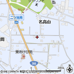 愛知県大府市横根町名高山107周辺の地図