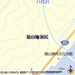 静岡県浜松市天竜区龍山町瀬尻周辺の地図