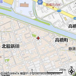 静岡県静岡市清水区北脇新田130-3周辺の地図