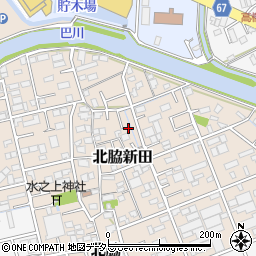 静岡県静岡市清水区北脇新田168周辺の地図