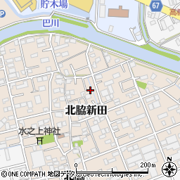 静岡県静岡市清水区北脇新田168周辺の地図