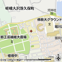 京都府京都市右京区嵯峨一本木町42周辺の地図