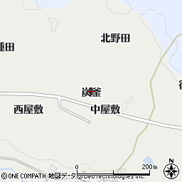 愛知県豊田市蕪木町炭釜周辺の地図