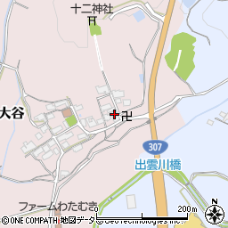 滋賀県蒲生郡日野町大谷272周辺の地図