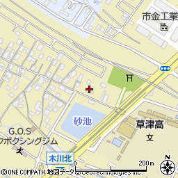 滋賀県草津市木川町969周辺の地図