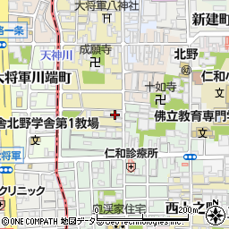 京都府京都市上京区西町157周辺の地図