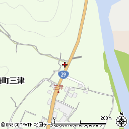 兵庫県宍粟市山崎町三津498周辺の地図