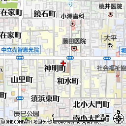 京都府京都市上京区新元町周辺の地図