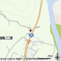 兵庫県宍粟市山崎町三津498周辺の地図